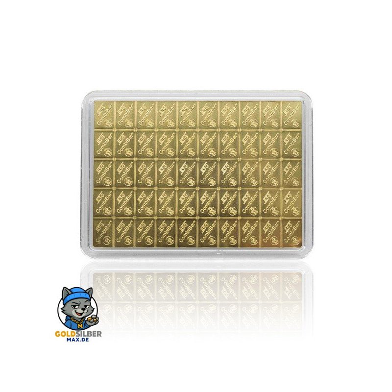 50 Gramm gr Tafelbarren Combibarren Goldbarren Gold