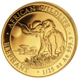  1/50 oz Somalia Elefant Gold 2016