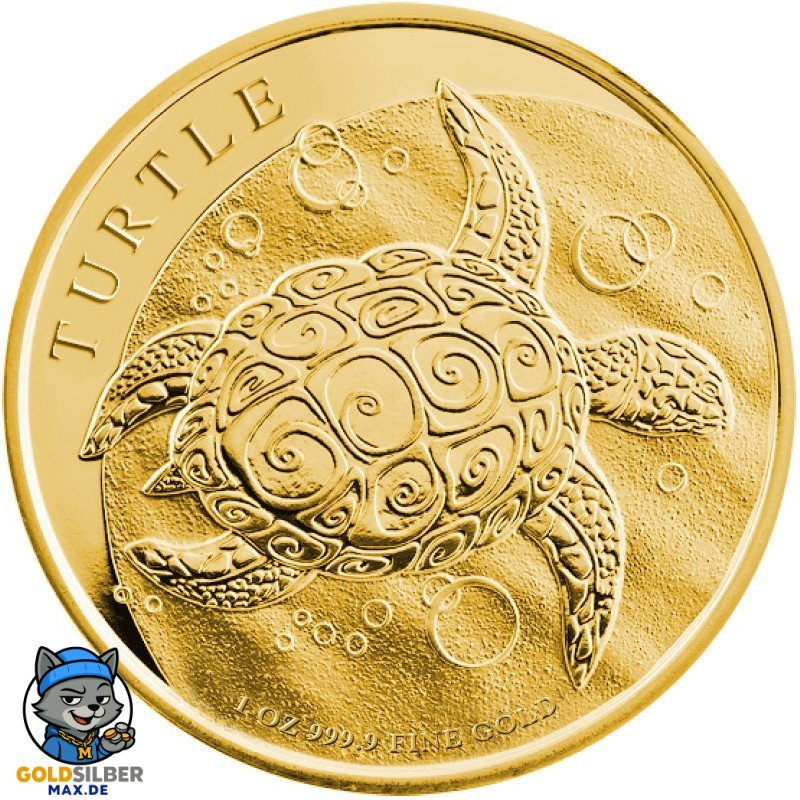 1 Unze Gold Fiji Taku Turtle Nieu