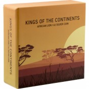 1 Unzen Silber Könige der Kontinente Afrikanischer Löwe 2016 Niue