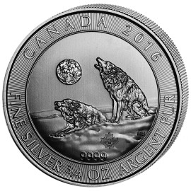 Kanada 3/4 Unze Heulende  Wölfe2016 