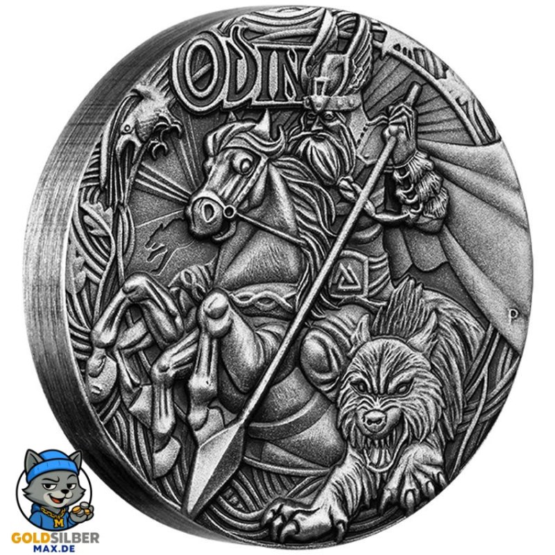 2 Unzen Silber Hera PP Odin North Gods