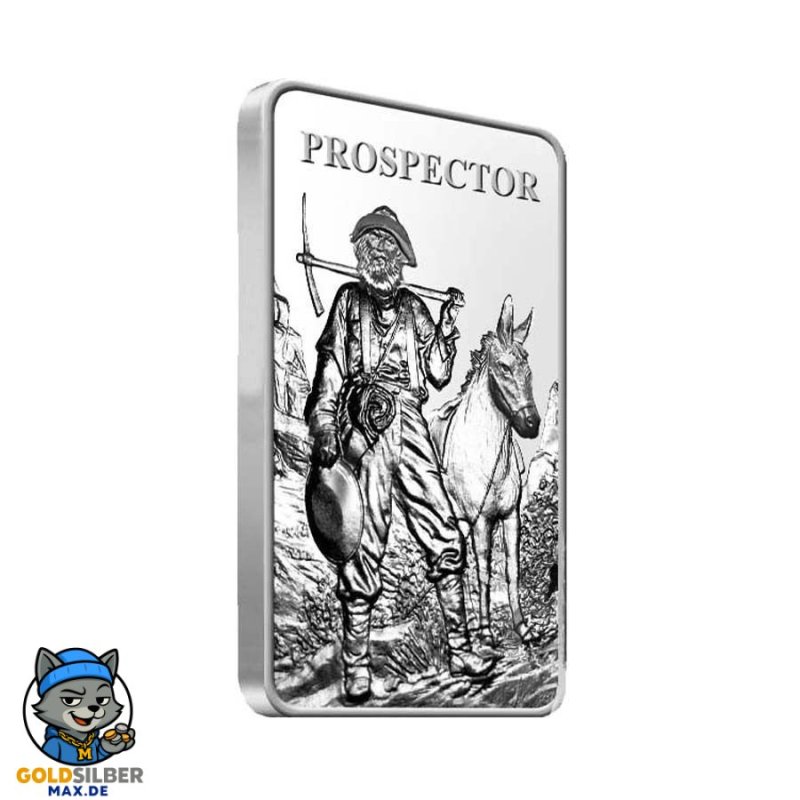 5 Unzen Silber Provident Prospector USA Barrenform