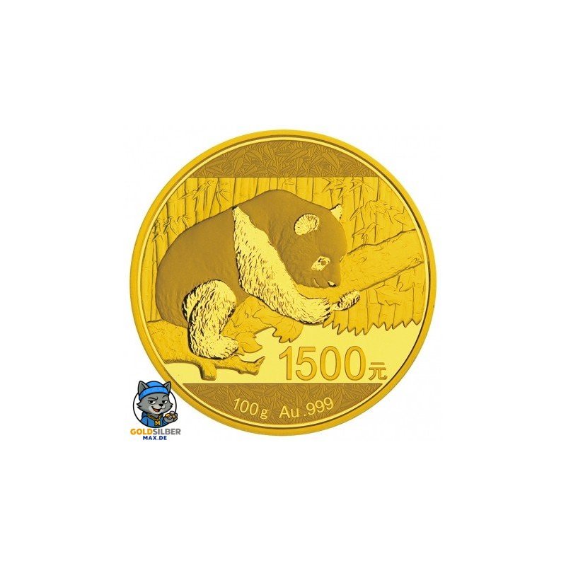 100 Gramm China Panda Goldmünze 2016 BOX