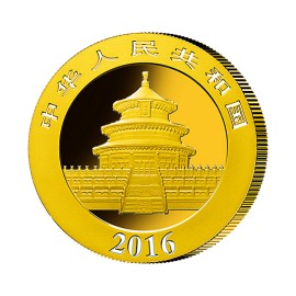 100 gramm g  Gold Unze China Panda Goldmünze 2016 Box