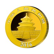 100 gramm g  Gold Unze China Panda Goldmünze 2016 Box