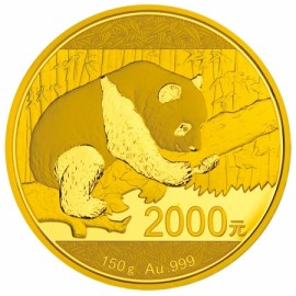 150 gramm g  Gold Unze China Panda Goldmünze 2016 Box