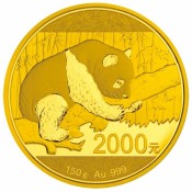 150 gramm g  Gold Unze China Panda Goldmünze 2016 Box