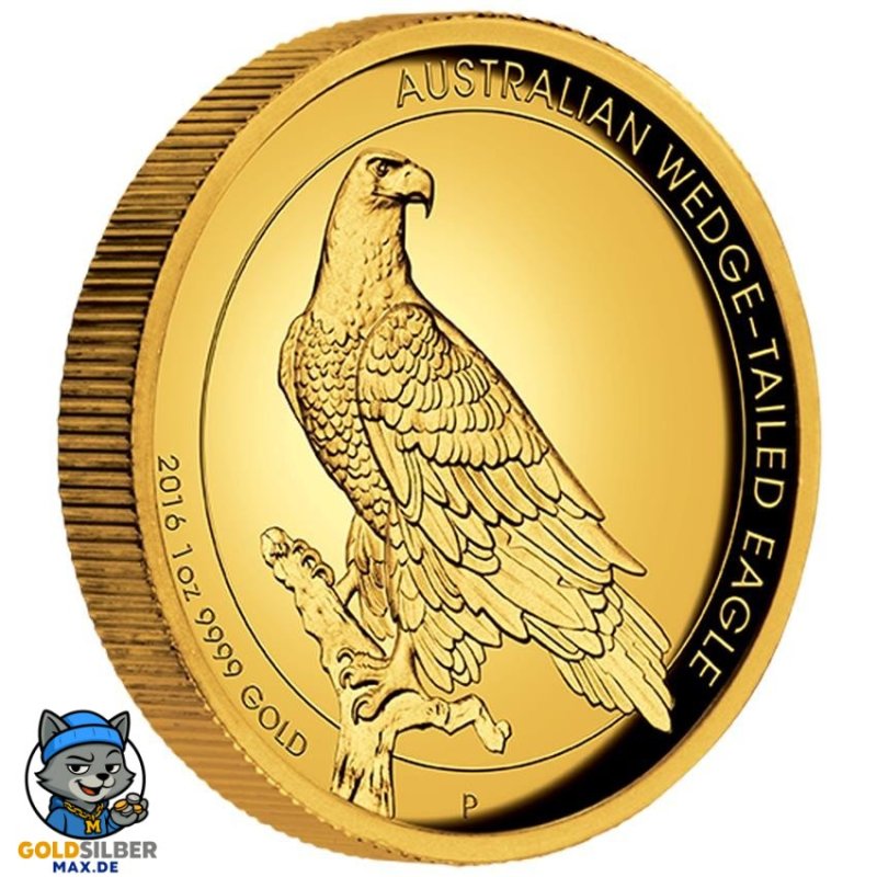 1 Unze Gold Wedge-Tailed Eagle High Relief PP mit Box