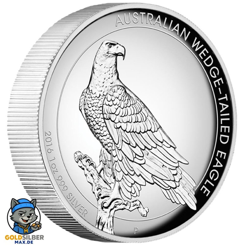 1 Unze Silbermünze Wedge-Tailed Eagle High Relief 2016