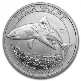 1/2 Unze Silber Tiger Shark Tigerhai 2016