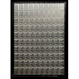 100 x 1 Gramm  g Silber Münztafel Cook Islands