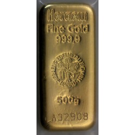 500 g Goldbarren Heraeus