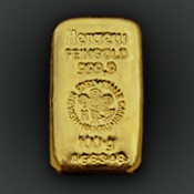 100 g Goldbarren Heraeus