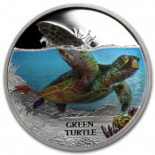 1 Unze Silber Green Turtle 2014
