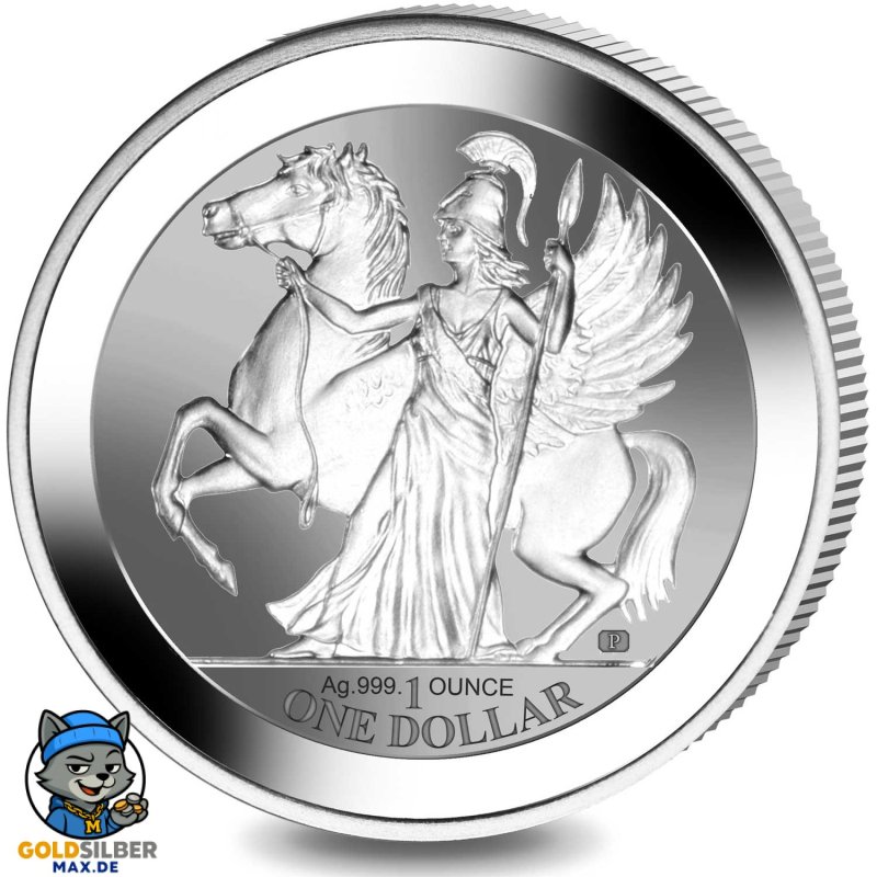 1 Unze Silber Pegasus 2017  British Virgin Islands
