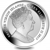 British Virgin islands Pegasus  Reverse proof 2017 1 oz Silber