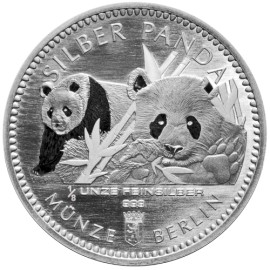 1/8 Unze Silber Medaille Pandas für Berlin 2016