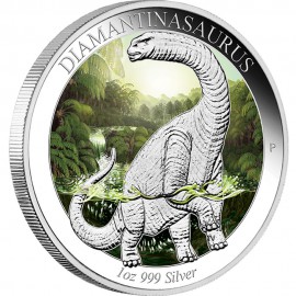 1 Unze Silber Diamantinasaurus