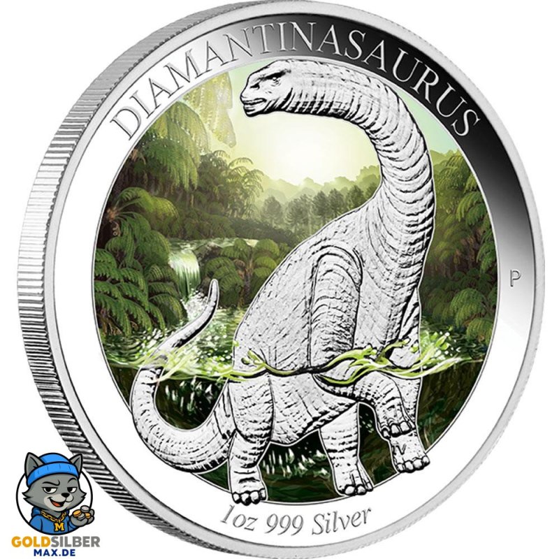 1 Unze Silber Diamantinasaurus