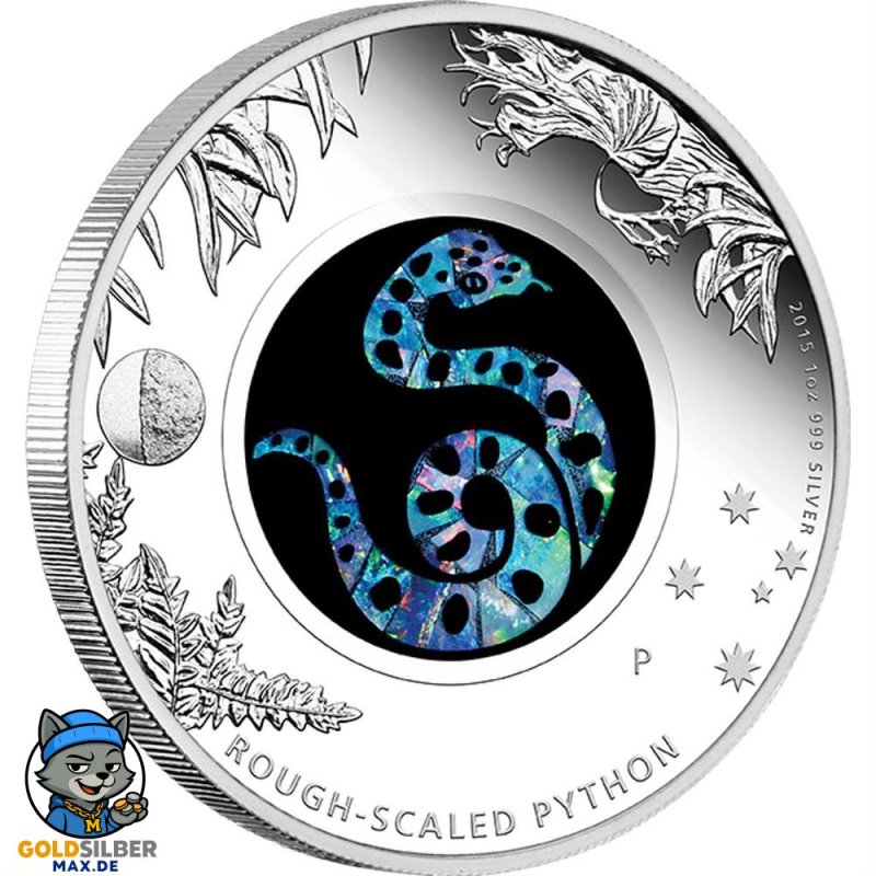 1 Unze Silber Opal Serie Python