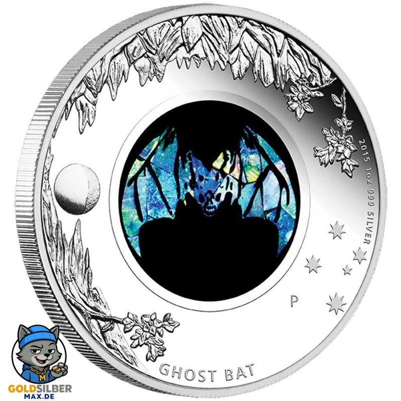 1 Unze Silber Opal Serie Fledermaus