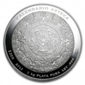 1 Kilo Silber Aztekenkalender PP