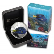 1/2 Unzen Silber Silbemünze Surgeionfish  Doktor Fisch Seal Life 2