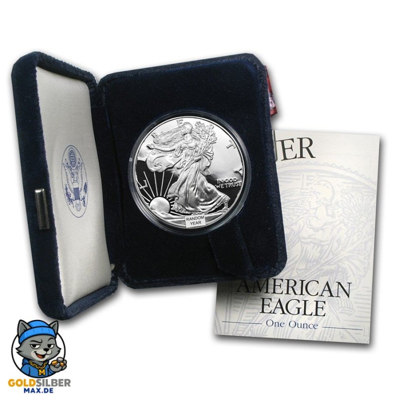 1oz 1 Unze American Eagle Silber Silbermünze pp proof