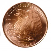 1 Unze Kupfer Walking Liberty Round 999 Copper