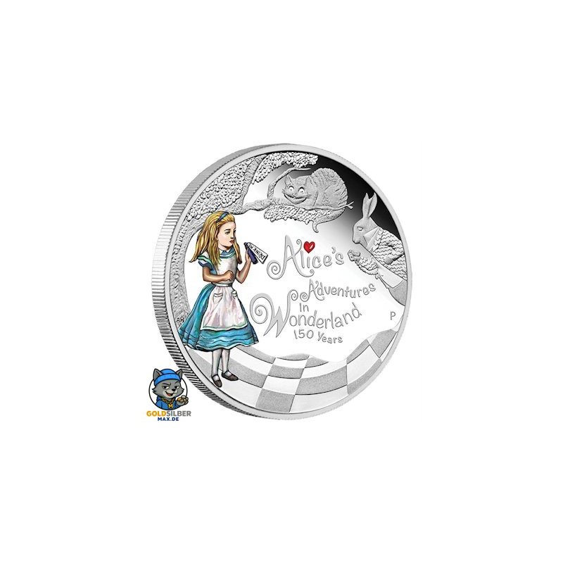1 Unze Silber Alice im Wunderland PP  