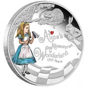 1 Unze Silber Alice im Wunderland PP  