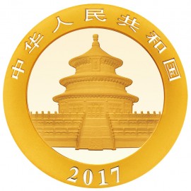 150 gramm g  Gold Unze China Panda Goldmünze 2017 Box