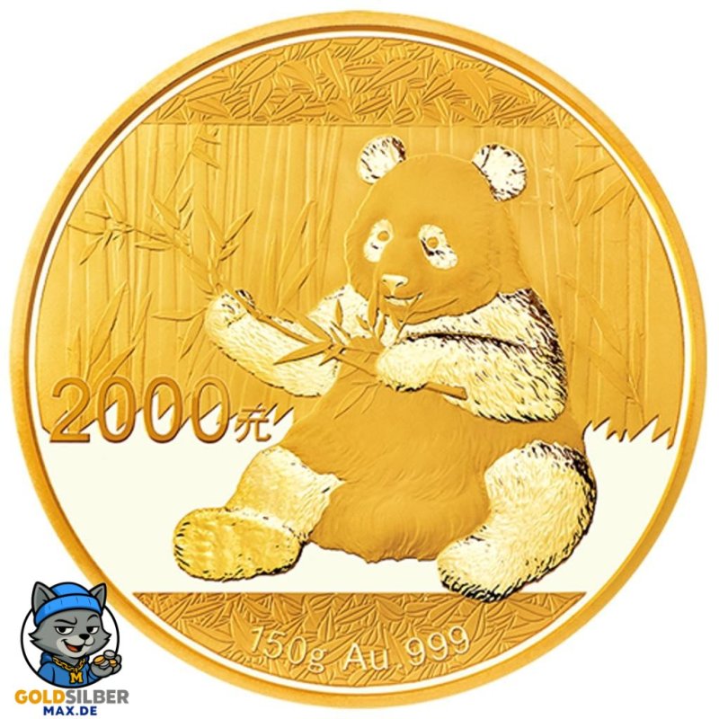 150 gramm g  Gold Unze China Panda Goldmünze 2017 Box