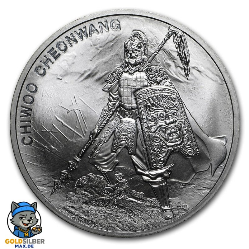 1 oz Unze  Silber Südkorea South Korea Chiwoo Cheonwang 2016 1 Clay