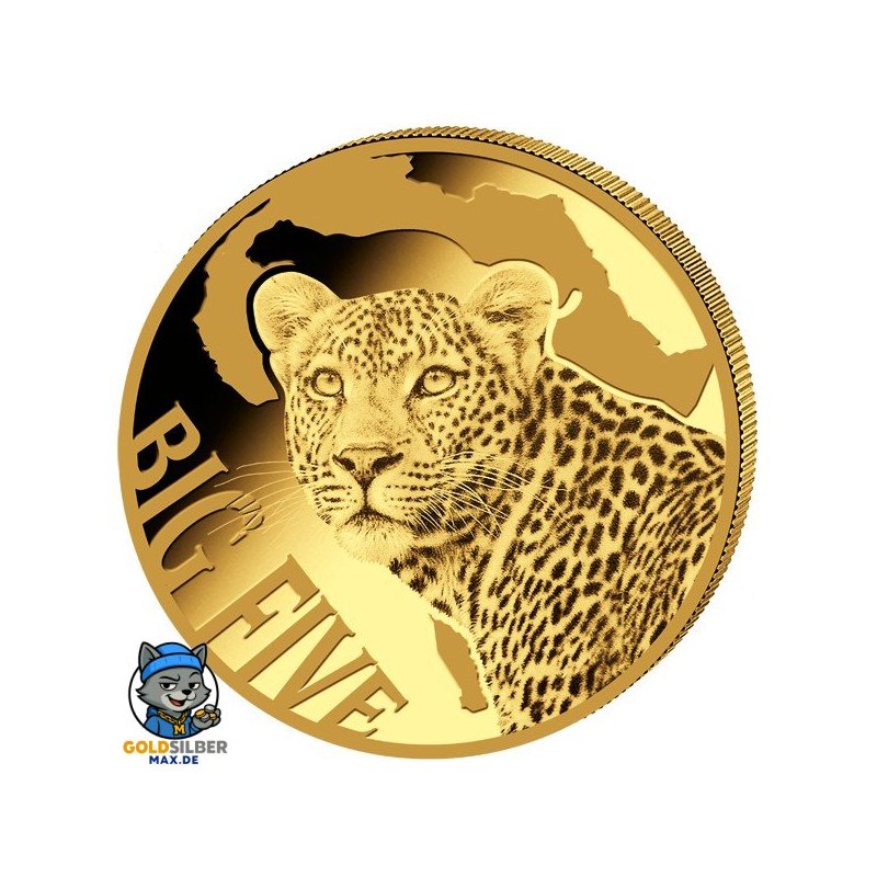 0,5 g Gramm  Gold  Big Five Leopard 2017 PP