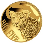 0,5 g Gramm  Gold  Big Five Leopard 2017 PP