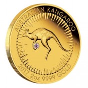 2 Unzen oz Gold 200 AUD Känguru Pink Diamanten Edition 2017 - 