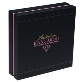 2 Unzen Gold Australischer Känguru 2017 PP Pinker Diamant Edition