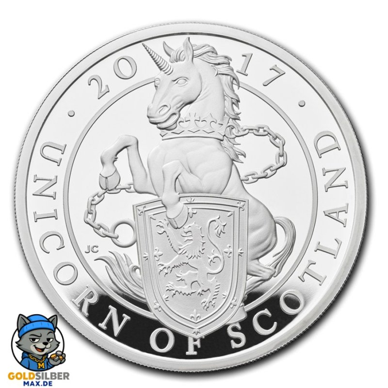 1 Unzen Queens Beasts Lion Löwe 2017 PP Proof