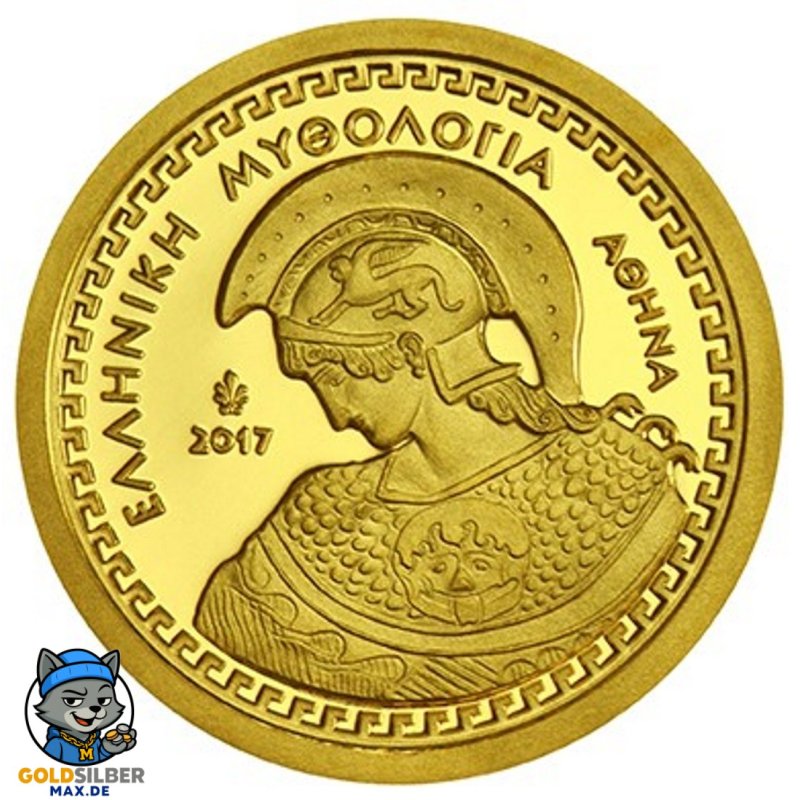 100 Euro Gold 2017 Athena  Griechenland in PP