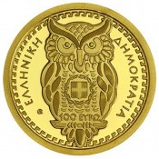 100 Euro Gold 2017 Athena  Griechenland in PP