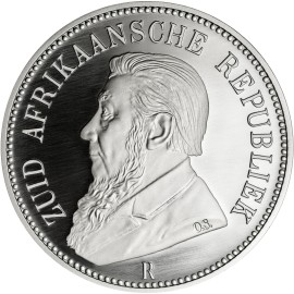 1 Unze oz Silber  125 Jahre 5 Shillings 1892 Südafrika 