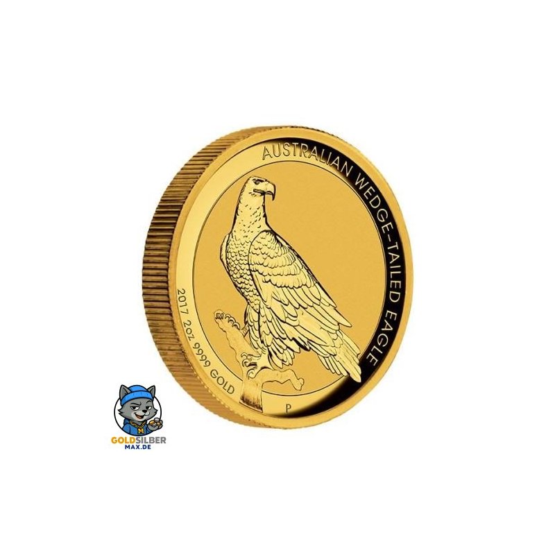 2 Unze 2oz Gold  Wedge Tailed Eagle PP 2015 Perth Mint