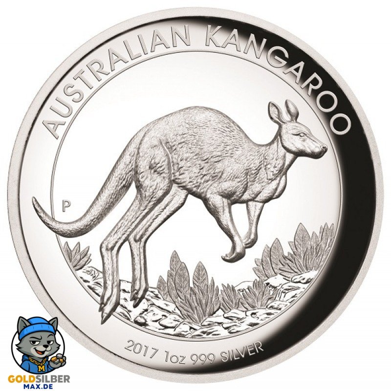 1 Unze Silber Känguru PP 2017 High Relief