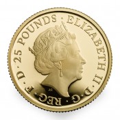 1/4 oz Unze Queens Beasts Gold 2017 Lion PP