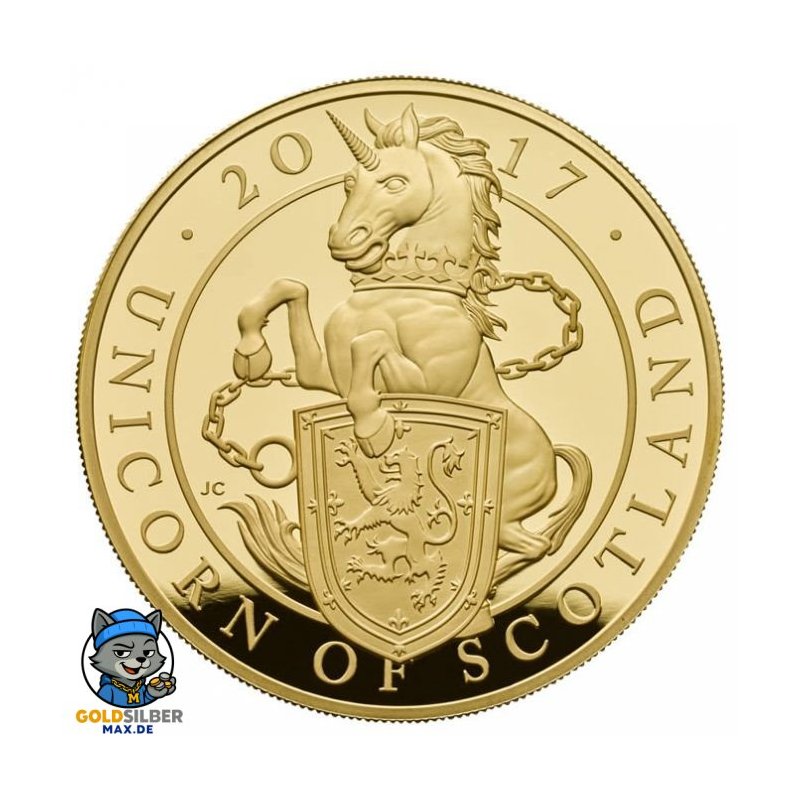 1/4 oz Unze Queens Beasts Gold 2017 Lion PP