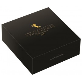 5 Unzen Silber Silbermünze stock horseGilded Nieu