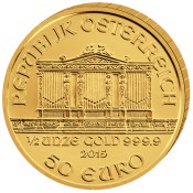 1/2 oz  Wiener Philharmoniker Gold 2015