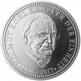 Silber Helmut Kohl  Kanzler der Einheit